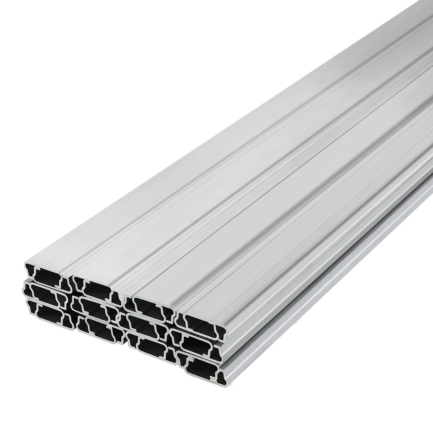 VEVOR Spring Wire and Lock Channel,2 m Spring Lock & U-Channel Bundle for Greenhouse, 20 Packs PE Coated Spring Wire & Aluminum Alloy Channel, Plastic Poly Film or Shade Cloth Attachment with Screw