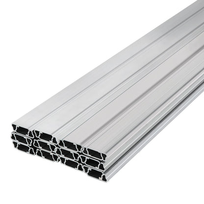 VEVOR Spring Wire and Lock Channel, 2m Spring Lock & U-Channel Bundle for Greenhouse, 50 Packs PE Coated Spring Wire & Aluminum Alloy Channel, Plastic Poly Film or Shade Cloth Attachment with Scre