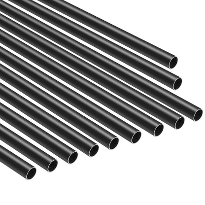VEVOR Staircase Balusters 101 Pack, 660 mm Aluminum Stair Balusters, 19 mm Water-Proof Round Metal Spindle Railing, Hollow Deck Railing with Rail Caps & Screws for Stairs, Porch, Patio, Matte Black