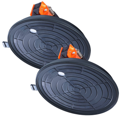VEVOR Glass Suction Cup, 203 mm 2 Pack 278 kg Capacity, Vacuum Suction Cup with Steel Handle & Carry Box, Heavy Duty Industrial Suction Cup Lifter Tool for Glass, Granite, Tile, Metal, Wood Lifting