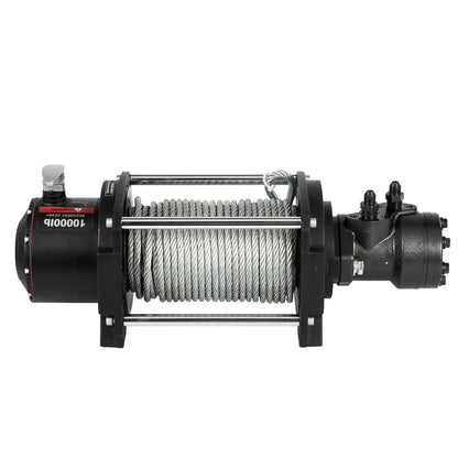 VEVOR Industrial Hydraulic Winch 4535kg, Hydraulic Anchor Winch with 24m Strong Steel Cable, Hydraulic Drive Winch Adapter Kit, Utility Winch with Mechanical Lock for Tacoma Yukon Hummer, etc.