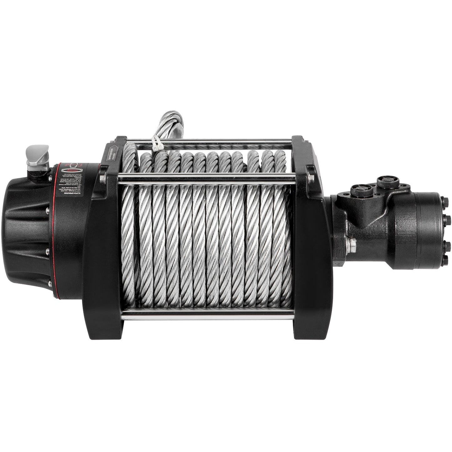 VEVOR Industrial Hydraulic Winch 9071kg, Hydraulic Anchor Winch with 24m Strong Steel Cable, Hydraulic Drive Winch Adapter Kit, Utility Winch with Mechanical Lock for Tacoma Yukon Hummer, etc.