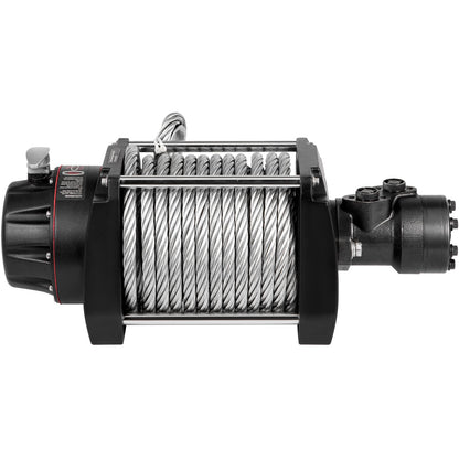 VEVOR Industrial Hydraulic Winch 9071kg, Hydraulic Anchor Winch with 24m Strong Steel Cable, Hydraulic Drive Winch Adapter Kit, Utility Winch with Mechanical Lock for Tacoma Yukon Hummer, etc.