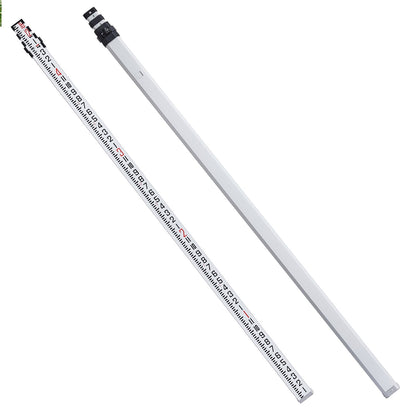 VEVOR Measuring Rod 16-Feet/8ths 4 Sections Telescopic Grade Rod 1/8in w/ Bag