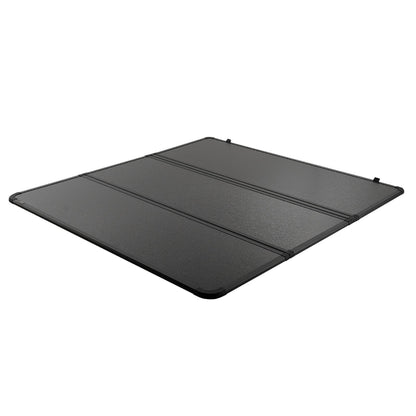 VEVOR Tri-Fold Truck Bed Tonneau Cover, Compatible with 2015-2024 Ford F-150, 2004 mm Bed, Only Fit 2004 x 1656 mm Inside Bed, 181.4 kg Load Capacity with Built-in LED Light, Quick Folding, Black