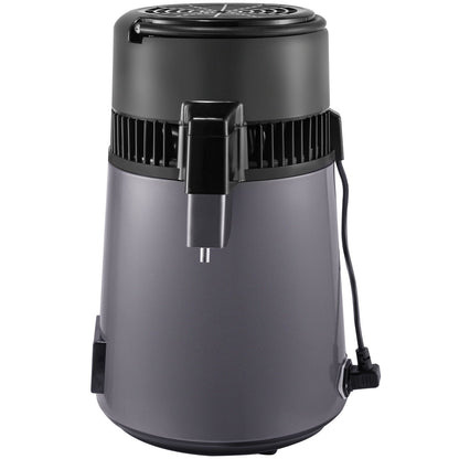 VEVOR Home Water Distiller Distilled Water Maker 4 L with Dual Temp Display Grey