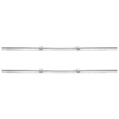 VEVOR Linear Guide Rail Set, SBR20 1500mm, 2 PCS 59 in/1500 mm SBR20 Guide Rails and 4 PCS SBR20UU Slide Blocks, Linear Rails and Bearings Kit for Automated Machines DIY Project CNC Router Machines