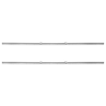 VEVOR Linear Guide Rail Set, SBR20 2200mm, 2 PCS 86.6 in/2200 mm SBR20 Guide Rails and 4 PCS SBR20UU Slide Blocks, Linear Rails and Bearings Kit for Automated Machines DIY Project CNC Router Machines