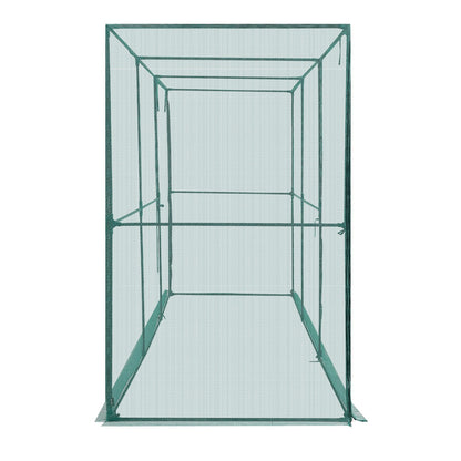 Crop Cage, 3.56 x 1.2 x 1.94 m Plant Protection Tent with Zippered Door, Wind-Resistant Tall Crop Cage, Easy to Install, Outdoor Raised Bed Cover, Tomato Plant Netting for Garden Patio Lawn