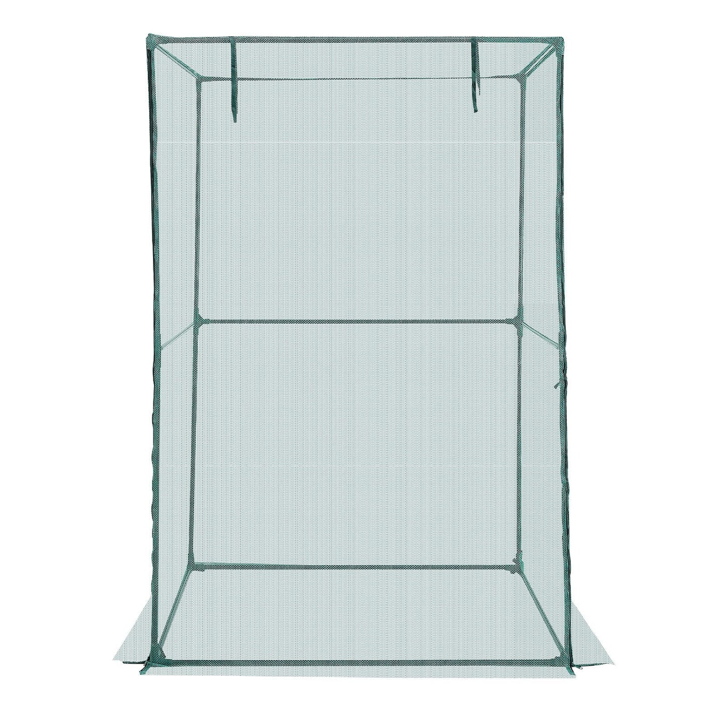 Crop Cage, 1.2 x 1.2 x 1.8 m Plant Protection Tent with Zippered Door, Wind-Resistant Tall Crop Cage, Easy to Install, Outdoor Raised Bed Cover, Tomato Plant Netting for Garden Patio Lawn