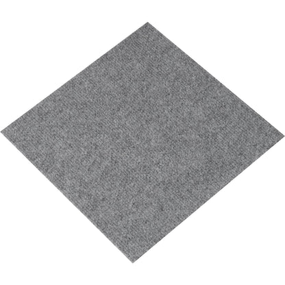 VEVOR Carpet Tiles Peel and Stick, Squares Self Adhesive Carpet Floor Tile, Soft Padded Carpet Tiles, Easy Install DIY for Bedroom Living Room Indoor Outdoor (12 Tiles, Light Gray)