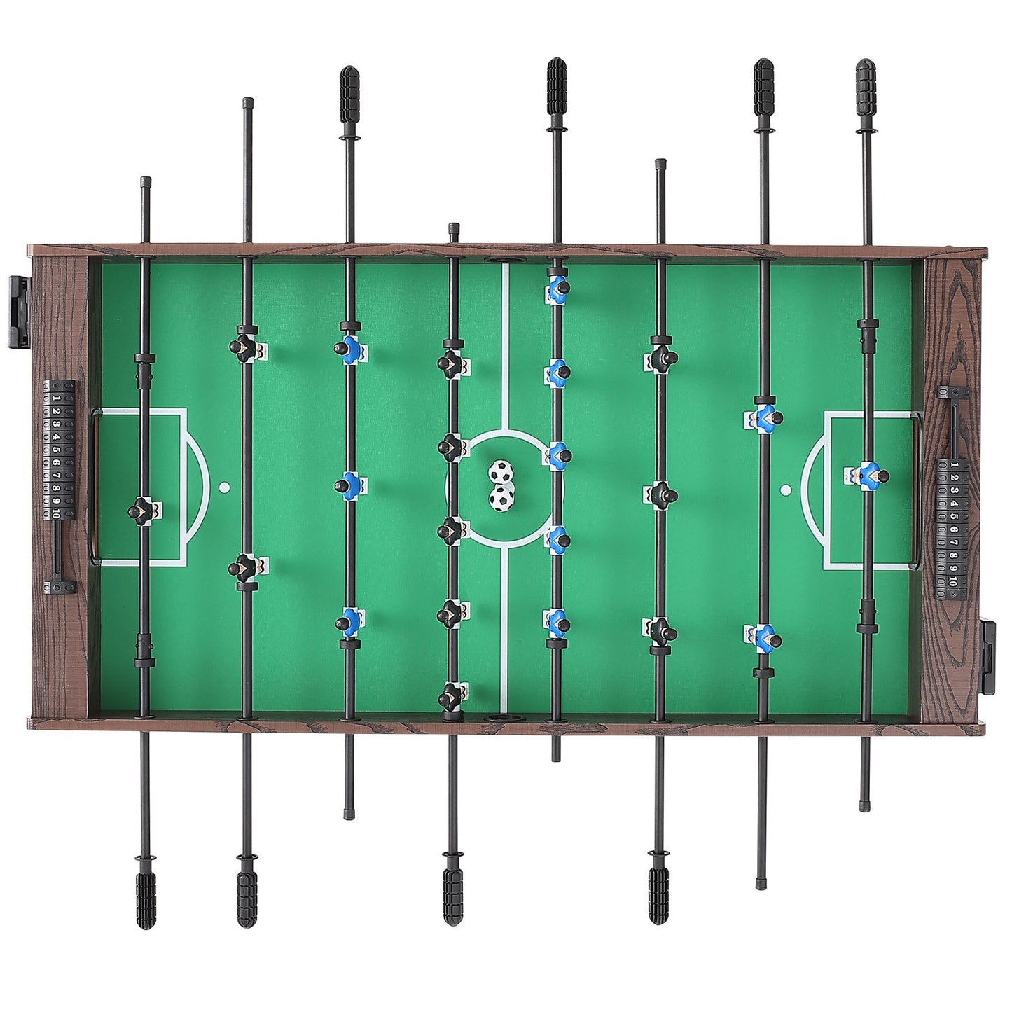 VEVOR Foosball Table, 48 inch Standard Size Foosball Table, Indoor Full Size Foosball Table for Home, Family, and Game Room, Soccer with Foosball Table Set, Includes 2 Balls and 2 Cup Holders