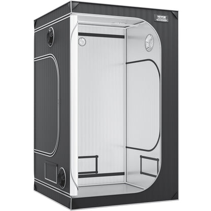 VEVOR Grow Tent 48 x 48 x 80 in Indoor Growing Tent Hydroponic Window Door Tray