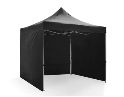 Portable Water-Resistant Gazebo 3x3 M - Black / With Sidewalls