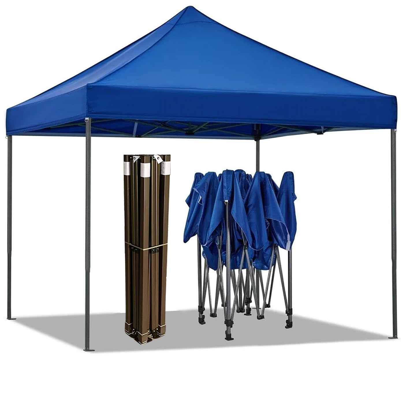 Portable Water-Resistant Gazebo 3x4.5 M - Blue / Without Sidewalls