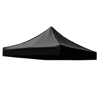 Gazebo Tent Top Cover Camping Beach Sunshade Shelter - Black / 3x4.5M