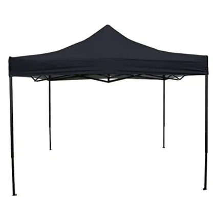 Portable Water-Resistant Gazebo 2x2 M - Black / With Sidewalls