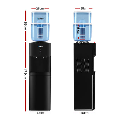 Devanti Water Cooler Dispenser Stand 22L Bottle Black