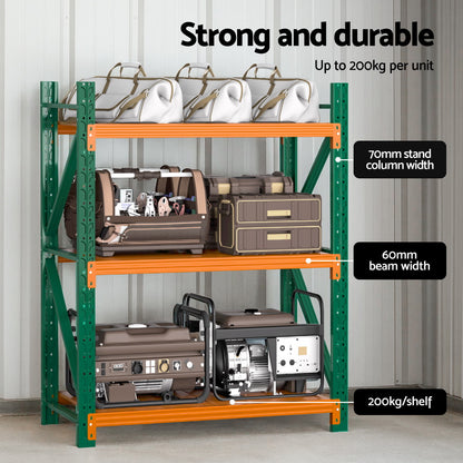 Giantz 1.2Mx1.5M Garage Shelving Warehouse Rack