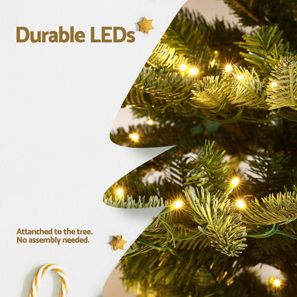 Jingle Jollys Christmas Tree 2.1M LED Sparse Xmas Tree 860 Tips Party Decoration